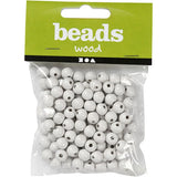 Wooden Beads 20g - White