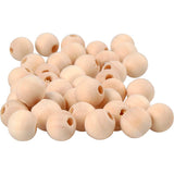 Wooden Beads Diameter.10 Hole Size 2.5mm (40 Pack)