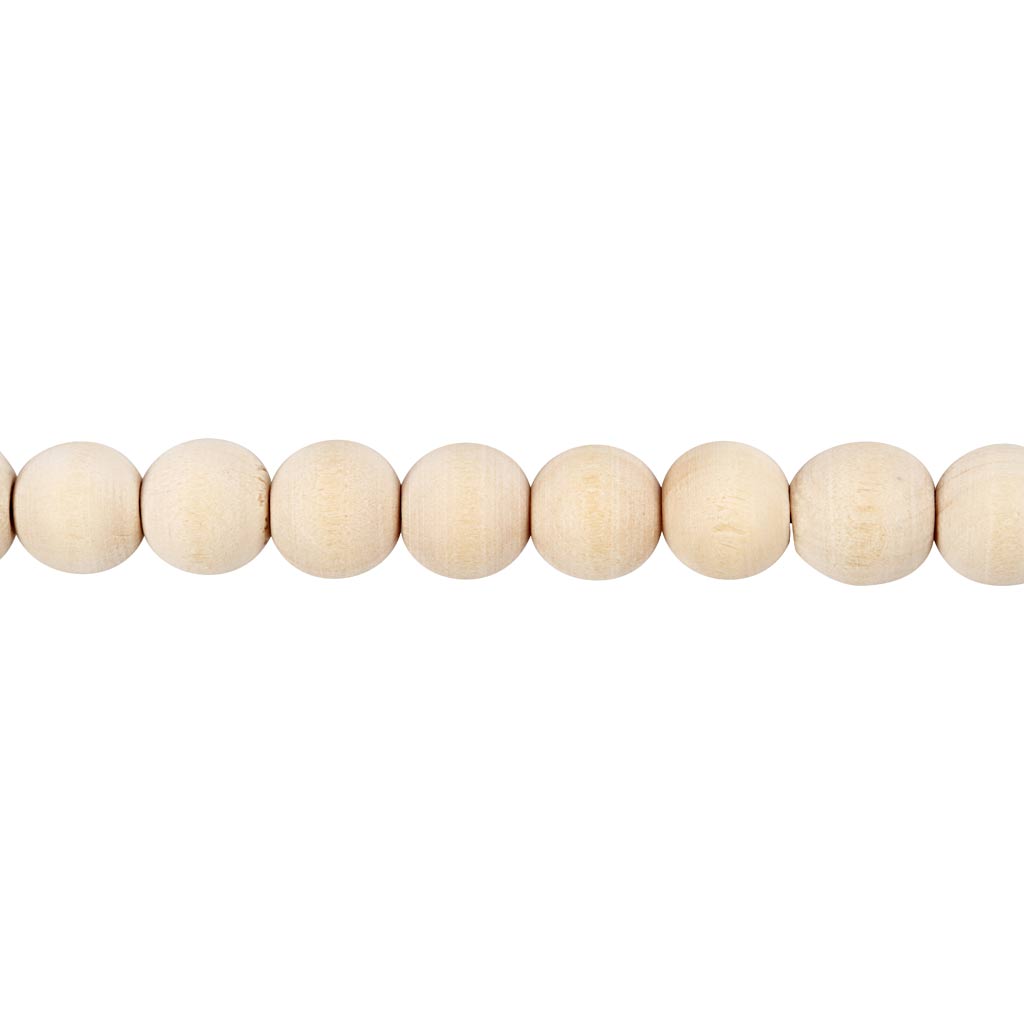 Wooden Beads Diameter.10 Hole Size 2.5mm (40 Pack)