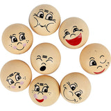 Wooden Heads 20mm - Light Beige (16 Pack)