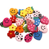Shaped wooden beads