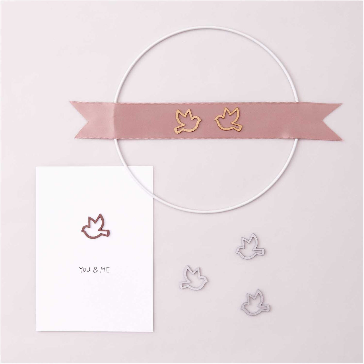  Wooden Dove Open - Rose Gold (24 pcs)