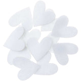 FELT HEART WHITE (12 PCS)