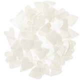 METALLIC CONFETTI HEARTS - CREAM (100 PCS)