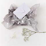 METALLIC CONFETTI HEARTS - CREAM (100 PCS)