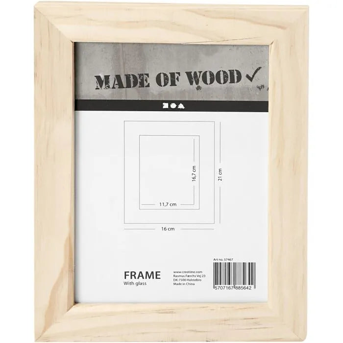 Wooden Frame With Glass
