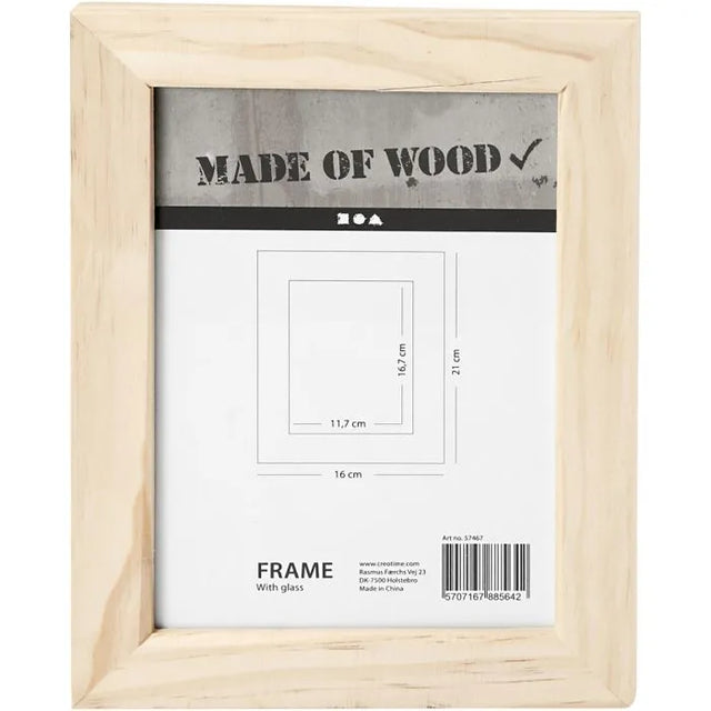 Wooden Frame With Glass