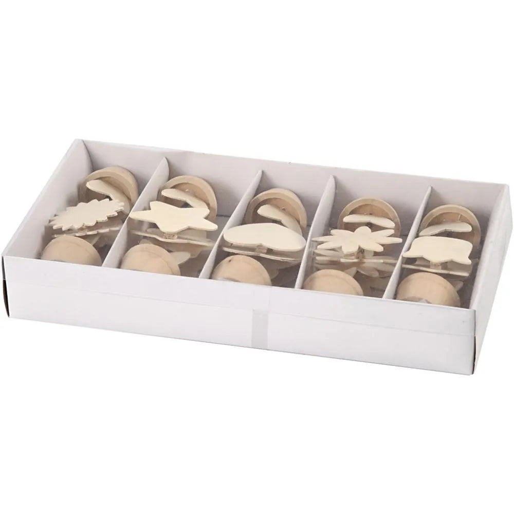 Memo Holders, H: 10 cm, D 5 cm, 10 pc/ 1 pack