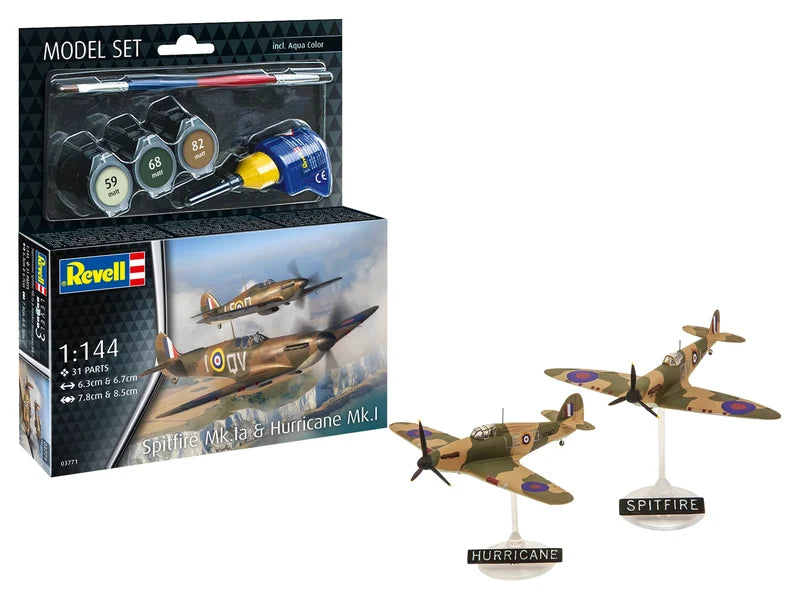 Revell Model Set - Spitfire Mk.Ia & Hurricane Mk.I