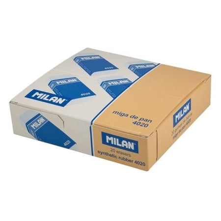 Milan 4020 Soft Eraser - White (20 Pack)