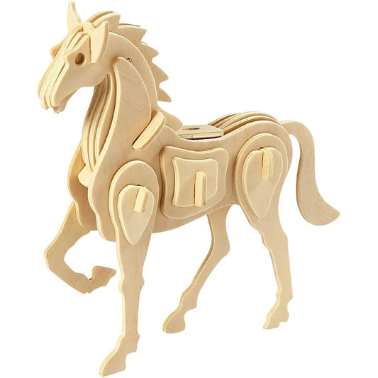 3D Wooden Construction Kit Horse