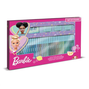 Barbie 36 Colouring Markers & Stamp Set