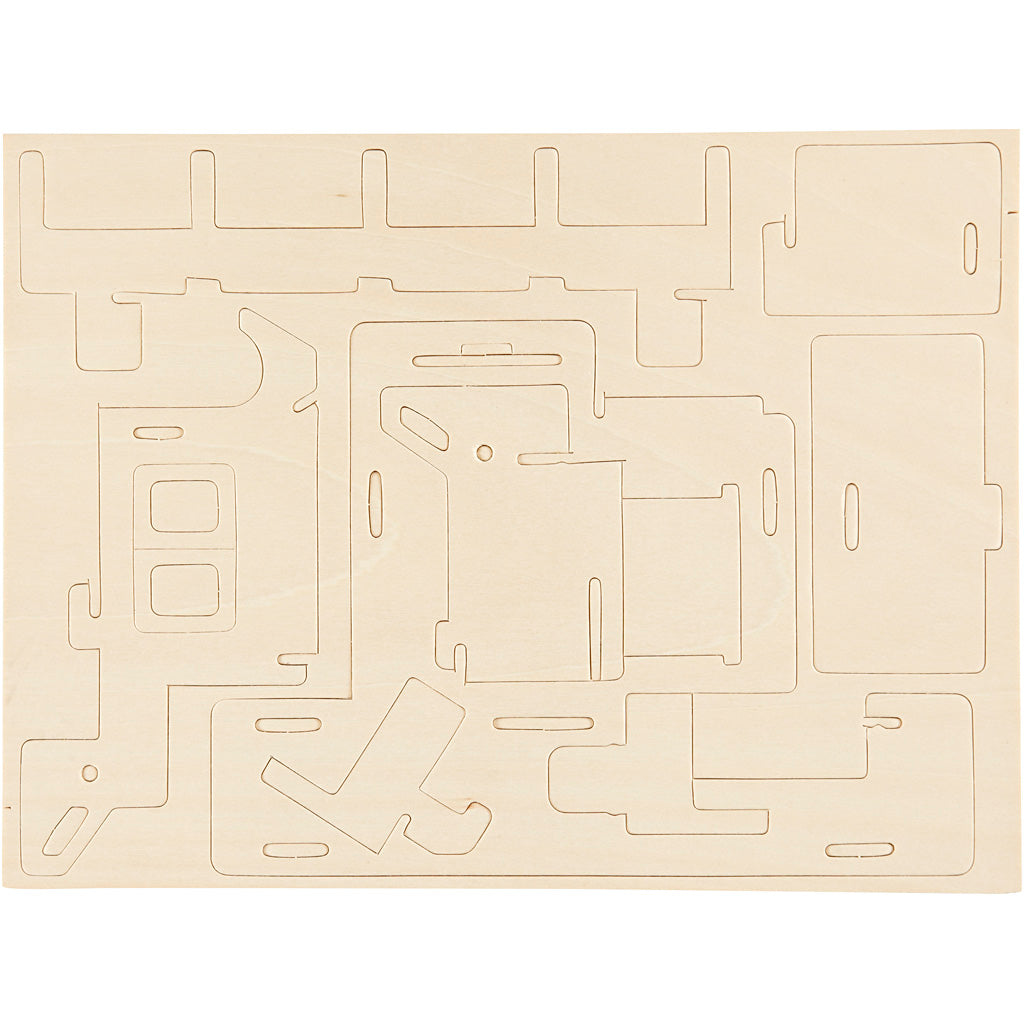 3D Wooden Construction Kit