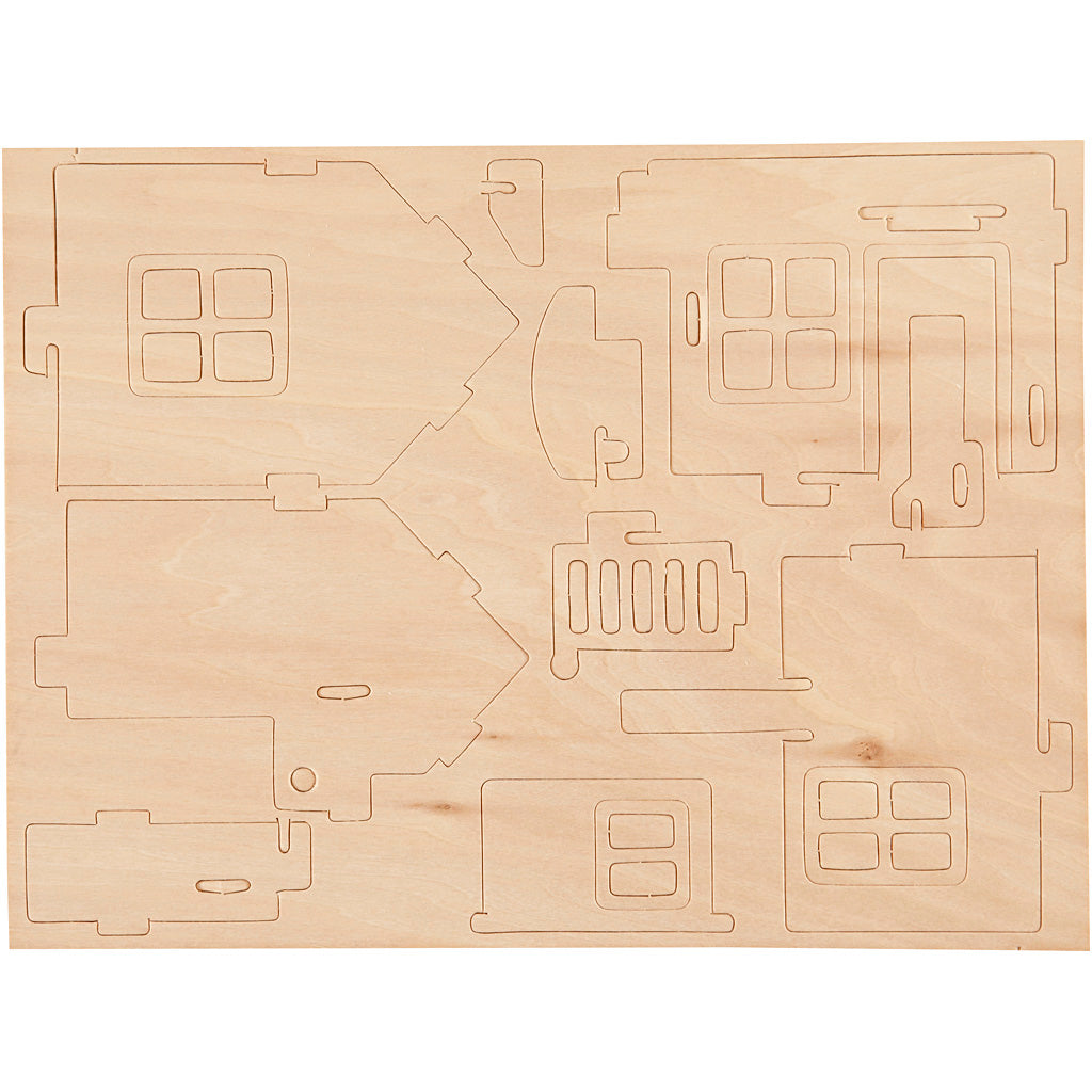 3D Wooden Construction Kit