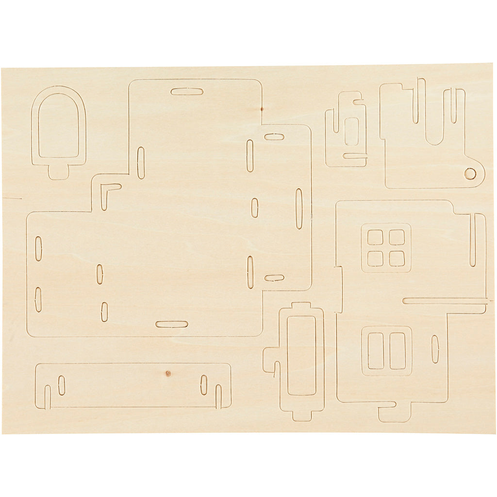 3D Wooden Construction Kit