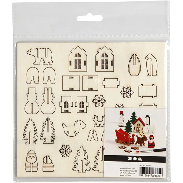 Wooden Christmas Figures - DIY Holiday Decoration