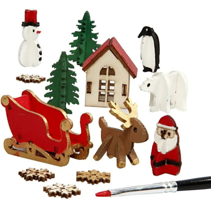 Wooden Christmas Figures - DIY Holiday Decoration