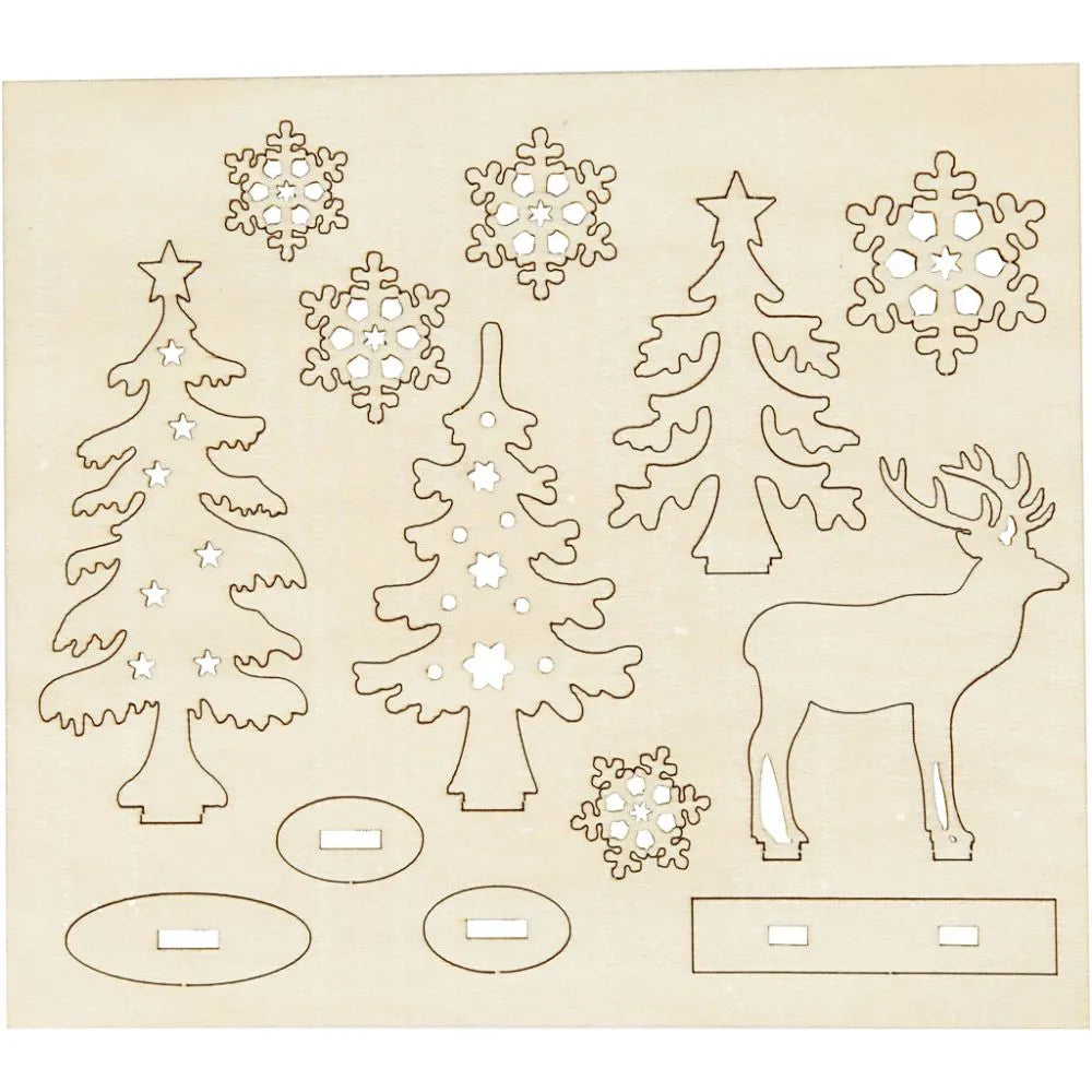 Creativ Wooden Craft Kit - Small (Forest and Deer)