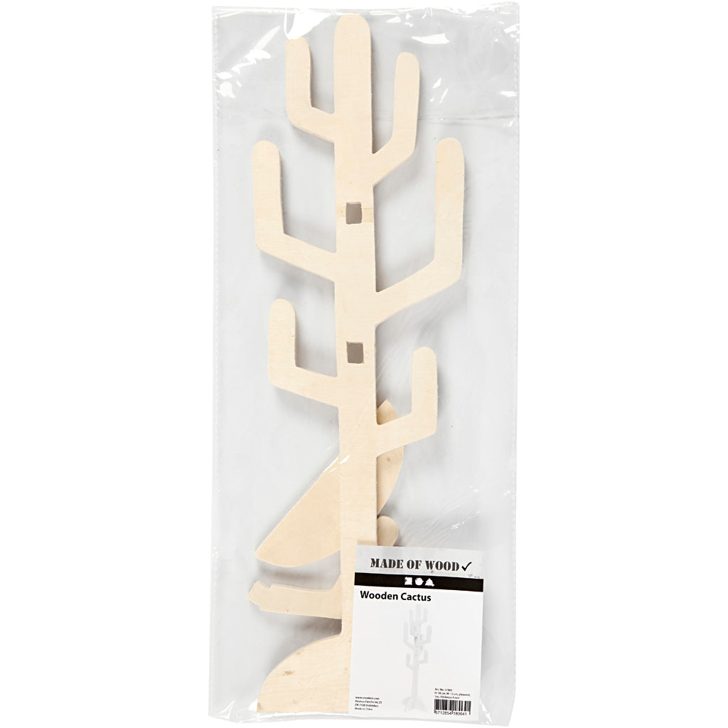 Wooden Cactus
