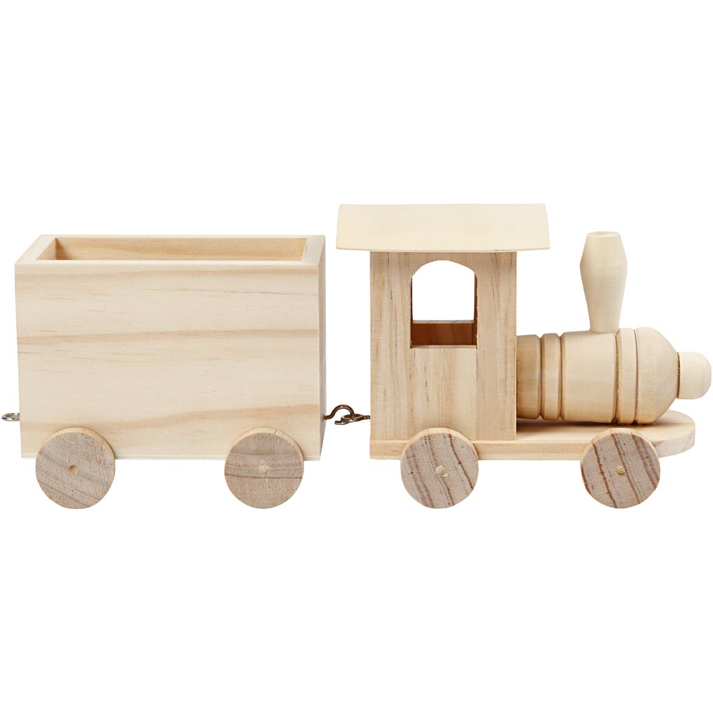 Toy train with carriage