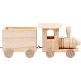 Toy train with carriage