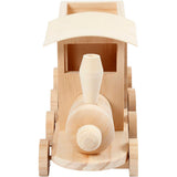 Toy train with carriage