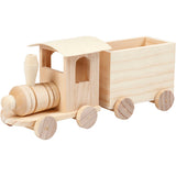 Toy train with carriage