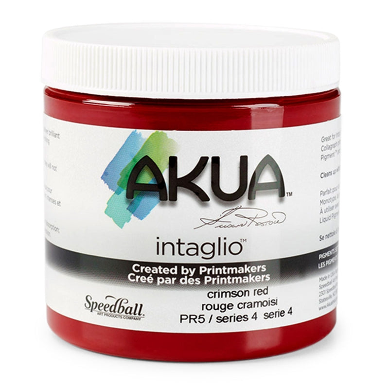 Speedball Akua Intaglio Inks 236ml/8oz - Crimson Red S4