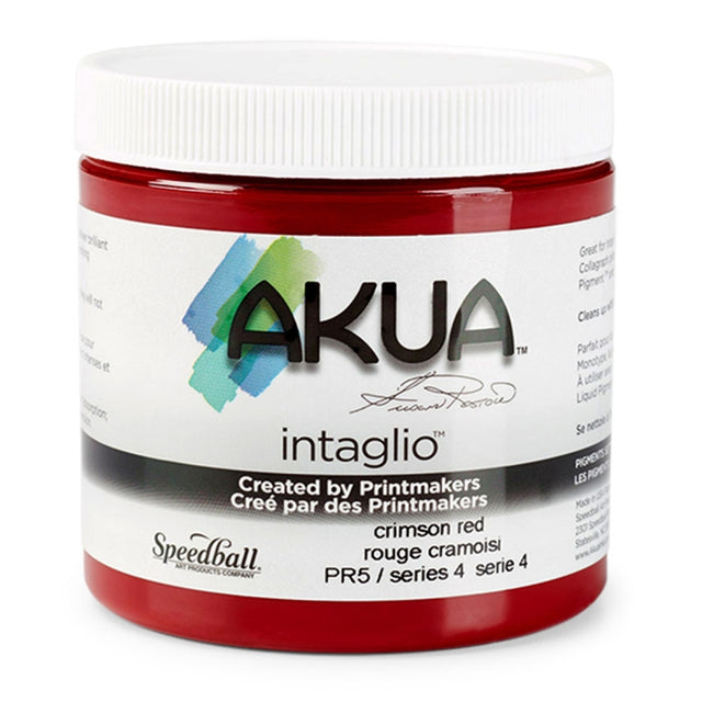 Speedball Akua Intaglio Inks 236ml/8oz - Crimson Red S4