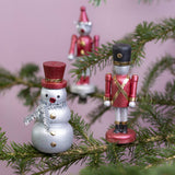 Wooden Snowman - H: 7.8cm Diameter 3.3cm (1 Piece)