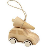 Car with Christmas tree