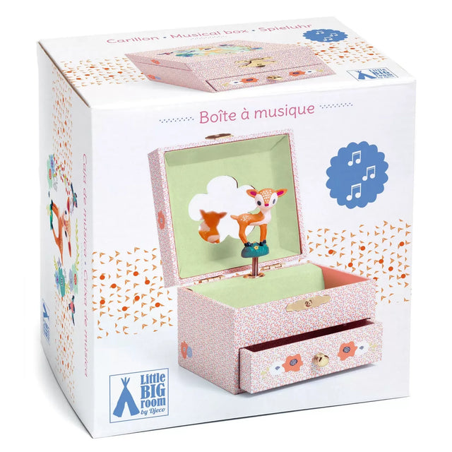Djeco Musical Jewellery Box - Wood Fawn