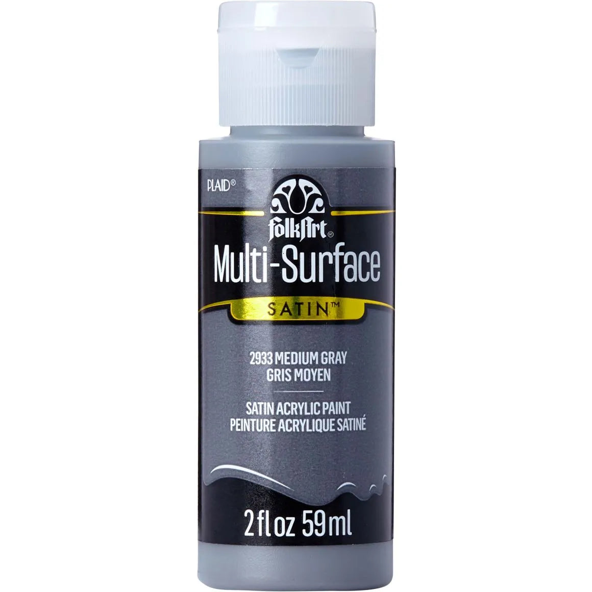 FolkArt Multi-Surface Acrylic 59ml - Medium Grey
