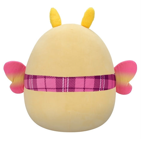Squishmallows 20 Inch - Miry the Yellow Moth with Plaid Scarf