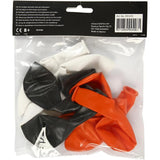Balloons Halloween - White, Orange, Black (10 Pack)