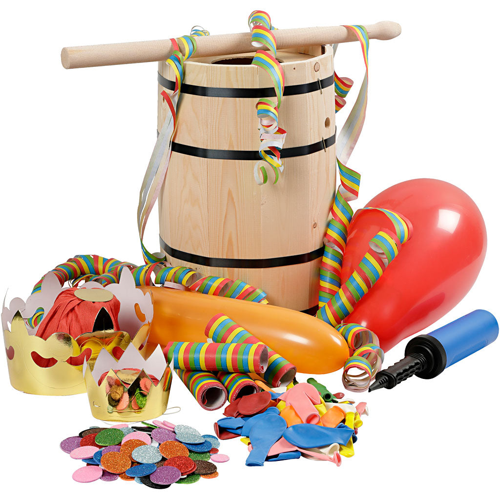 Carnival Barrel with Decorations