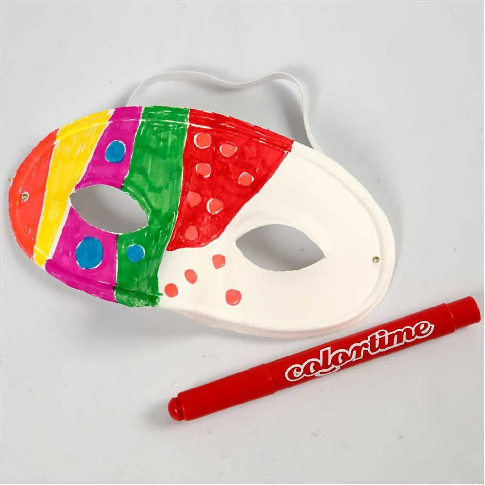 Half Face Masks - White (10 Pack)