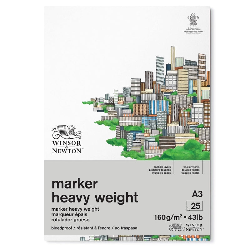 Winsor & Newton Bleedproof Marker Pad 160gsm - A3