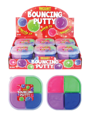 4 Colour Bouncing Putty Tubs