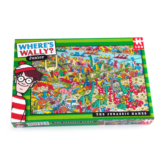 Wheres Wally 100 Piece Jigsaw Puzzle The Jurassic Games