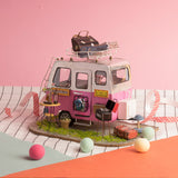 Rolife Happy Camper DGM04 DIY Miniature Camping Car Dollhouse Kit