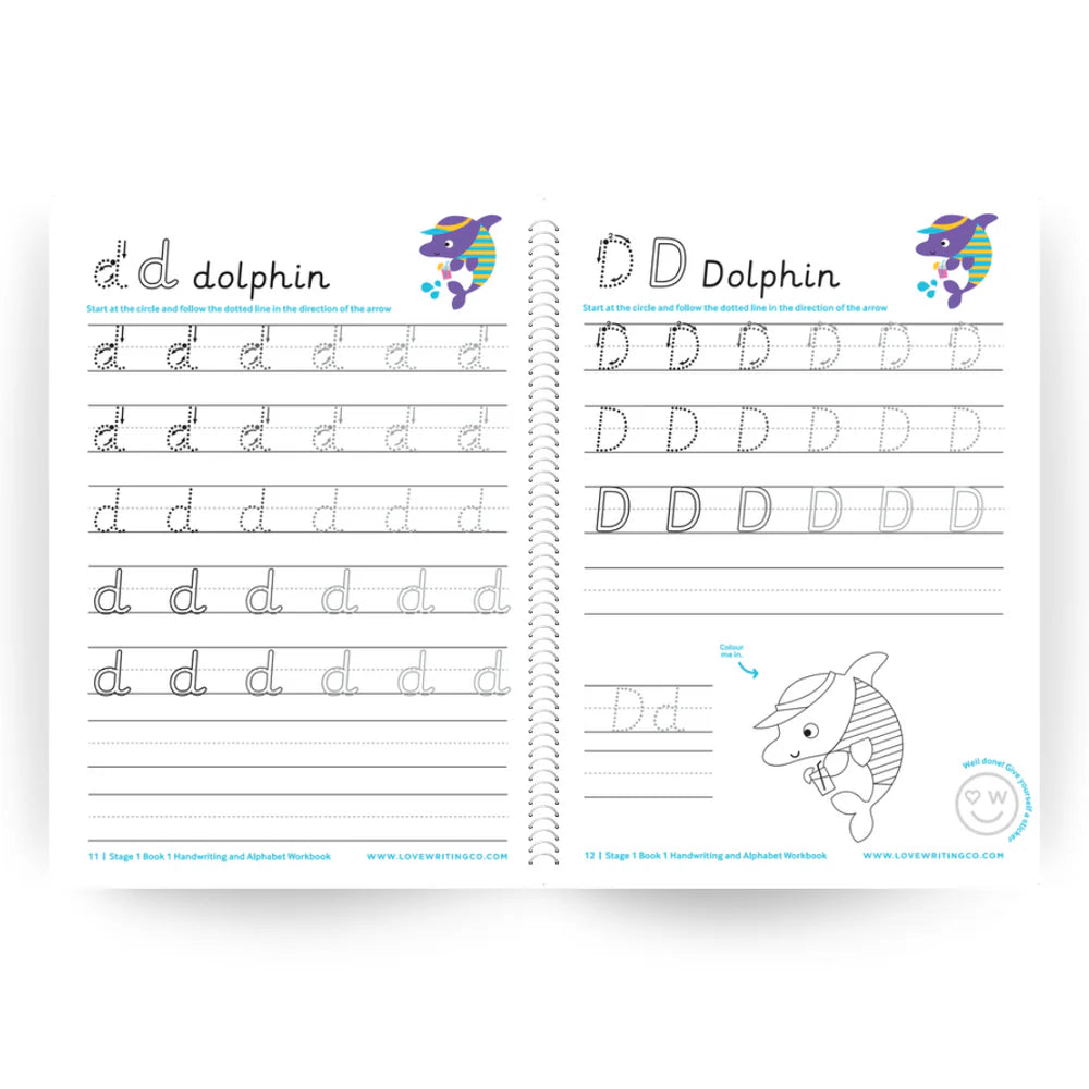 Handwriting & Alphabet Practice Book 1: Ages 3-5