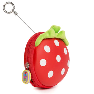 Boppi Tiny Trekker Keyring Pouch Coin Purse - Strawberry