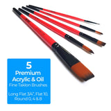 Zieler Acrylic Paint Starter Set - 17 Piece Gift Set