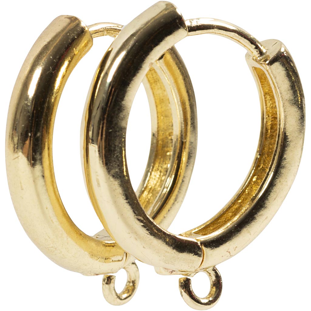 Eye hoop earrings