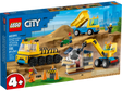 Lego Construction Trucks and Wrecking Ball Crane