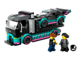 Lego City Race Car and Car Carrier Truck Set