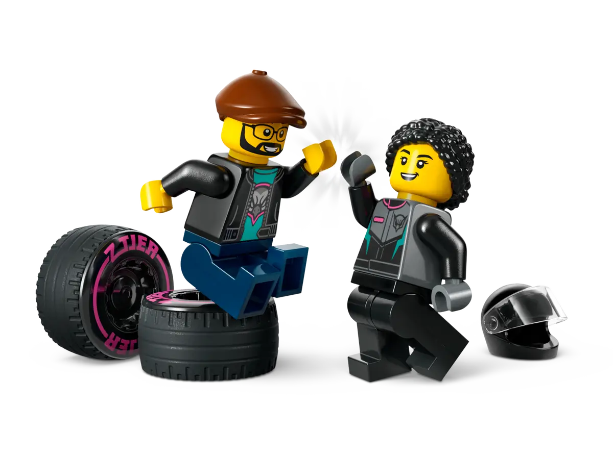 Lego City Race Car and Car Carrier Truck Set