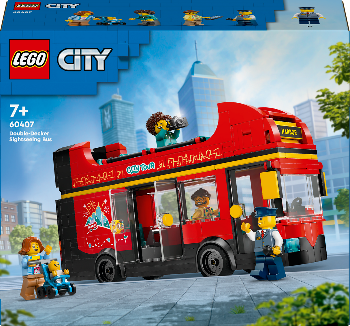 Lego City Red Double-Decker Sightseeing Bus