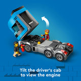 Lego City Car Transporter Truck with Sports Cars